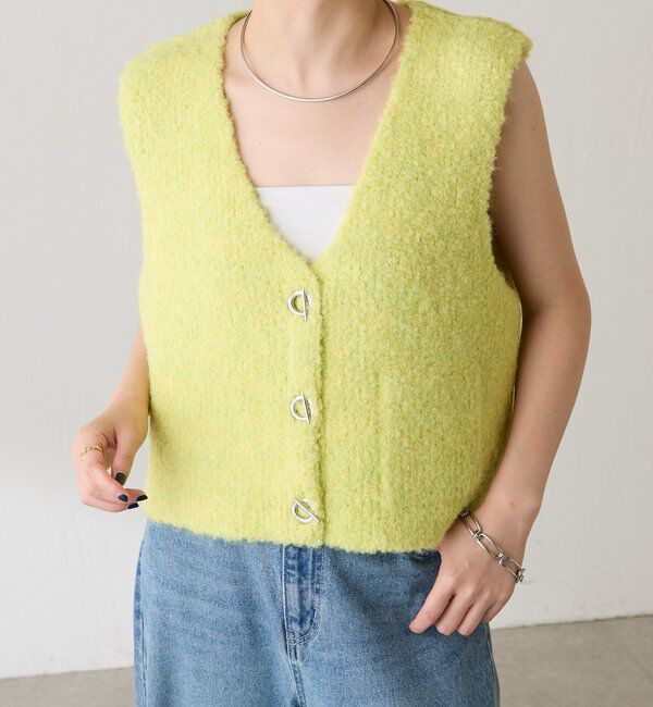  「ブークレーメタルトグルベスト」|ニット・セーター|