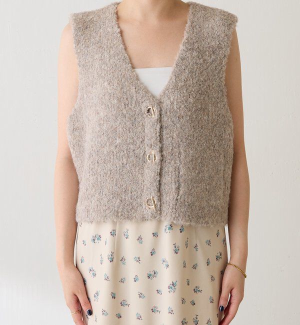  「ブークレーメタルトグルベスト」|ニット・セーター|