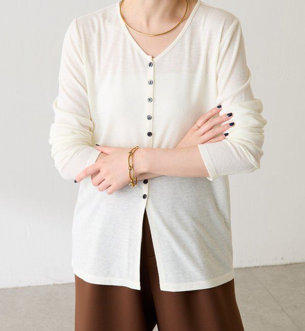  「コンパクトVネックカーディガン」|Tシャツ・カットソー|