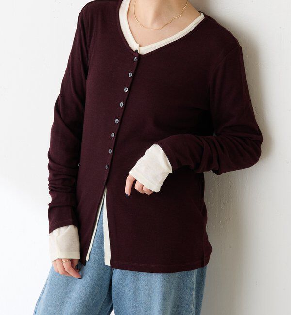  「コンパクトVネックカーディガン」|Tシャツ・カットソー|