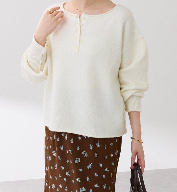  「2WAYヘンリーネックニット」|ニット・セーター|