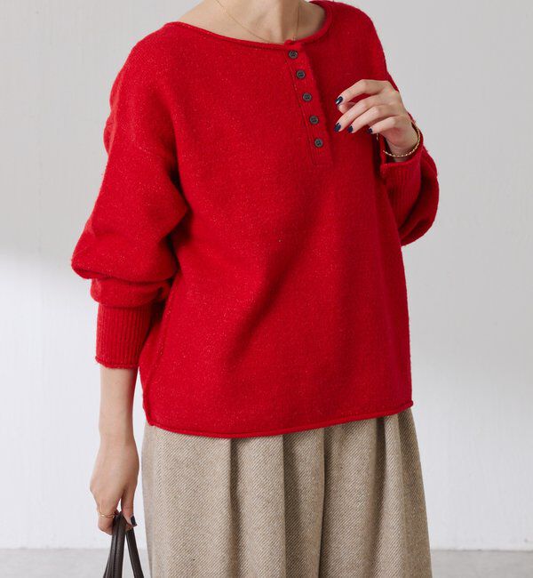  「2WAYヘンリーネックニット」|ニット・セーター|