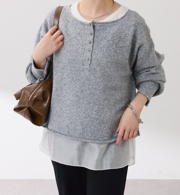  「2WAYヘンリーネックニット」|ニット・セーター|