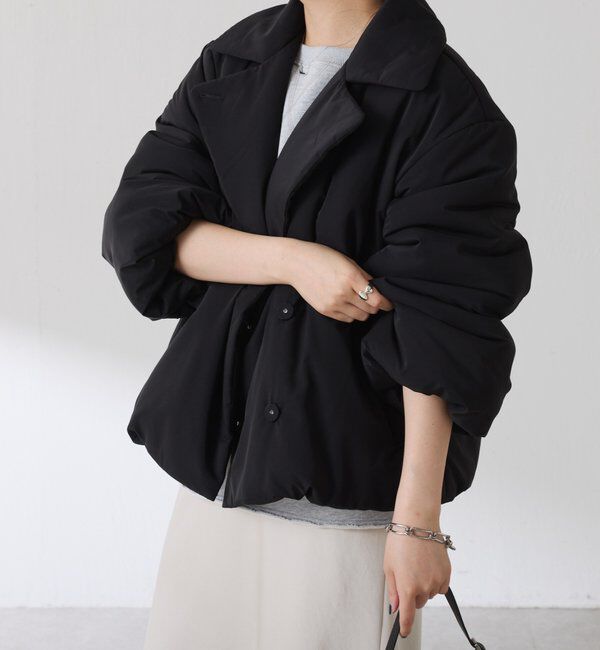  「【洗えるコート/500g】ウォッシャブル中綿ジャケット」|その他|