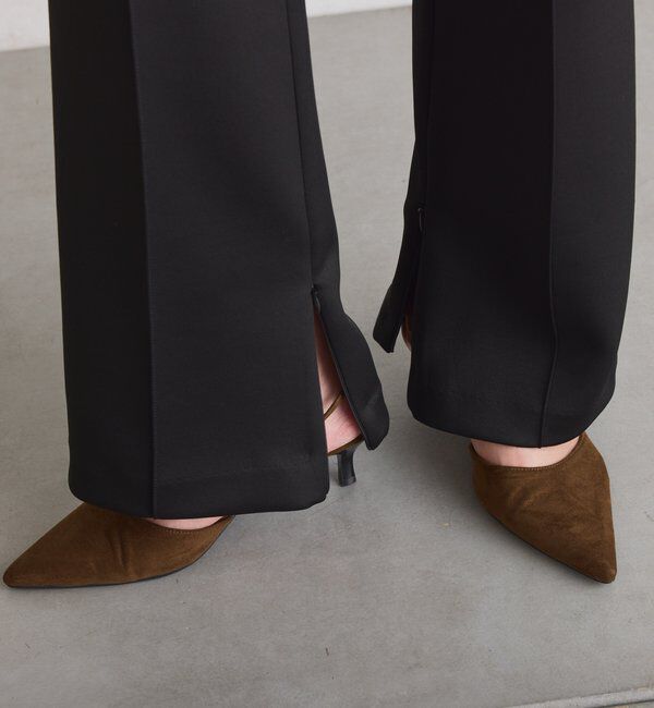  「ピンタックセミフレアーパンツ」|チノ|