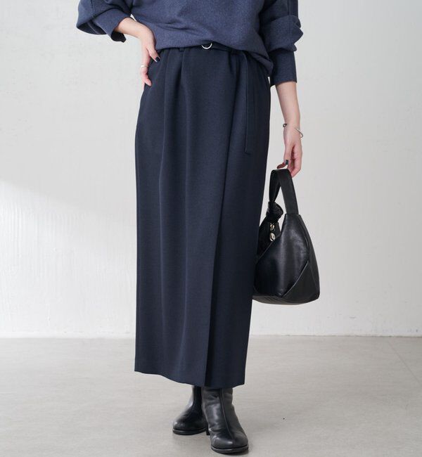  「ウールライクベルテッドスカート」|スカート|