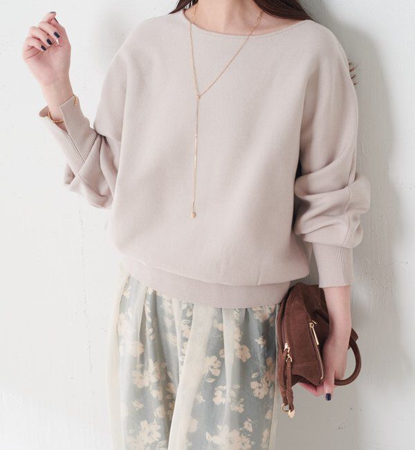  「袖リブ２WAYドルマンニット」|ニット・セーター|