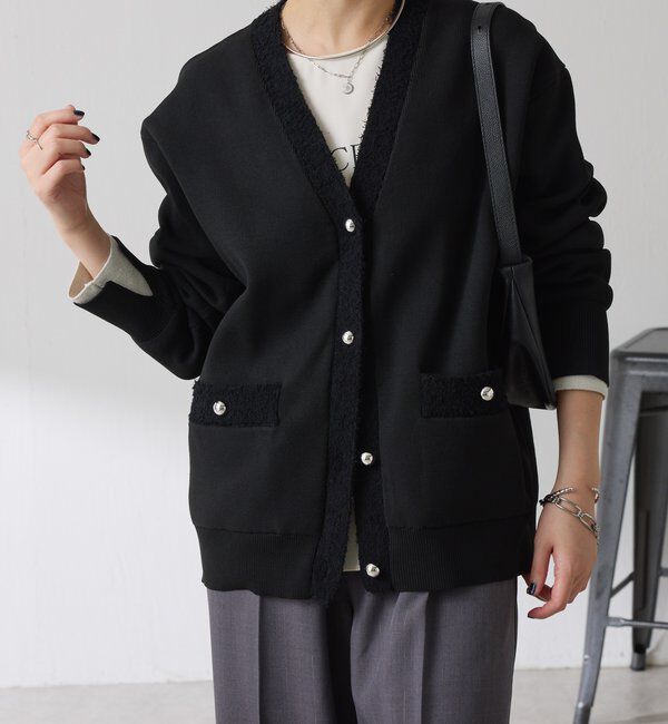 「ハーフミラノニットカーディガン」|ニット・セーター|