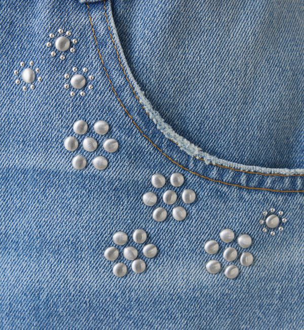  「Q.anos　レイヤードデニムスカート」|スカート|