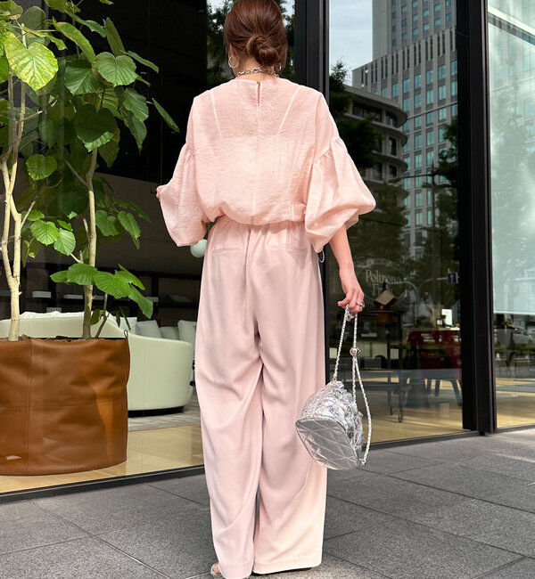  「【累計販売数3万枚突破/23色4サイズ展開！】タックワイドパンツ」|チノ|