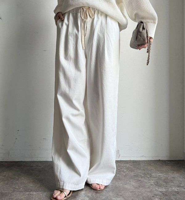  「【新色追加】デニムワイドイージーパンツ」|デニム|