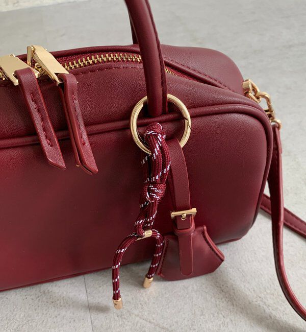  「チャーム付横長ボストン」|トートバッグ|