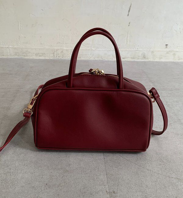  「チャーム付横長ボストン」|トートバッグ|