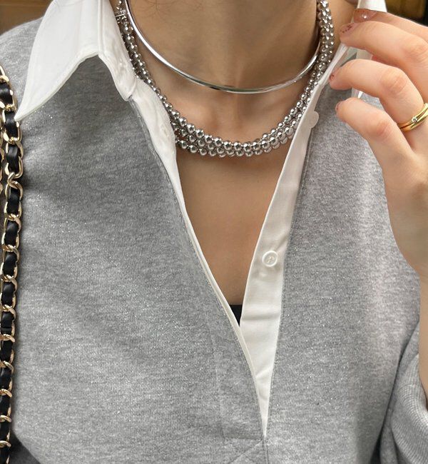  「フックチョーカー」|ネックレス|シルバー