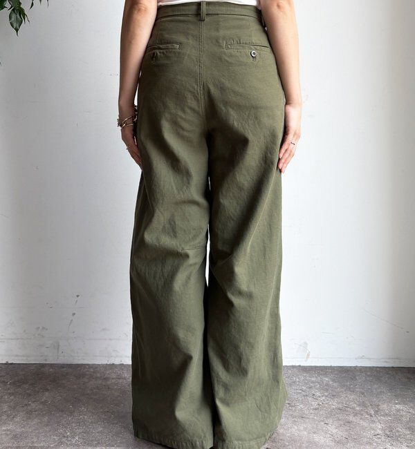  「タックトラウザーパンツ」|チノ|