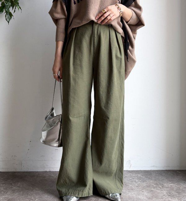  「タックトラウザーパンツ」|チノ|