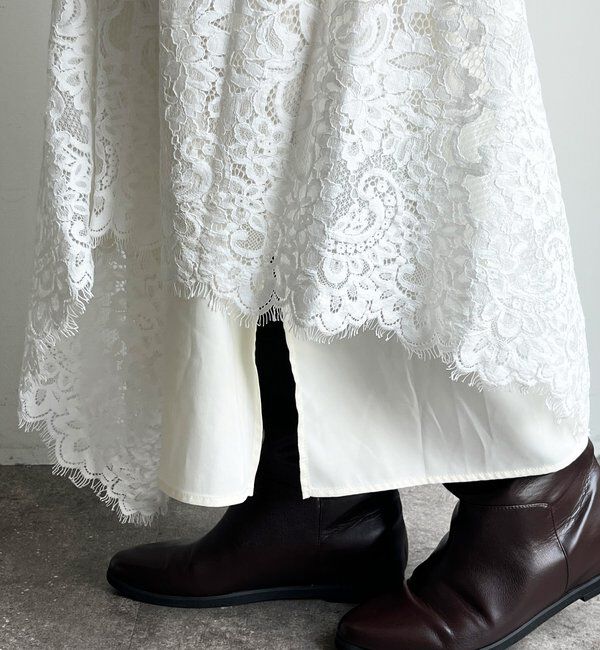  「スカラレースフレアスカート」|スカート|