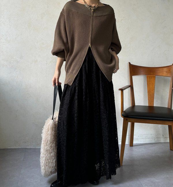  「スカラレースフレアスカート」|スカート|