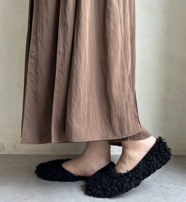  「サイドオープンボアフラットシューズ」|その他|