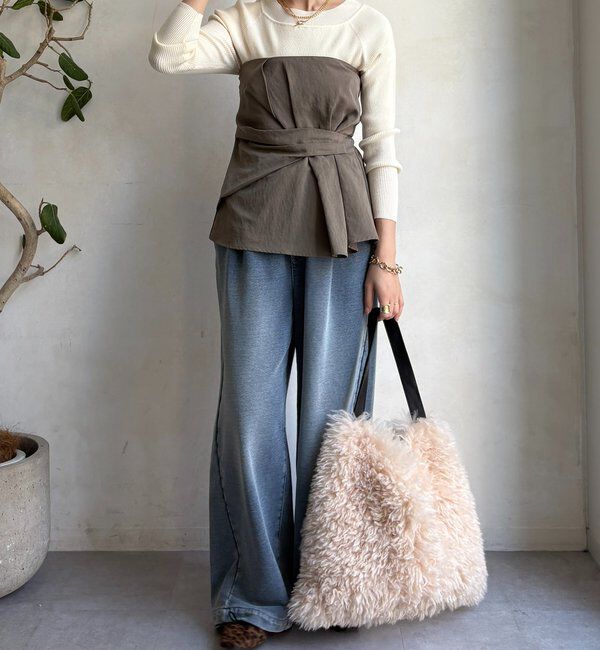  「ボートネックリブニット」|ニット・セーター|