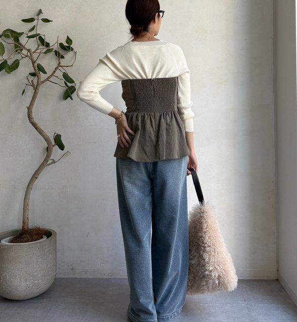  「ボートネックリブニット」|ニット・セーター|