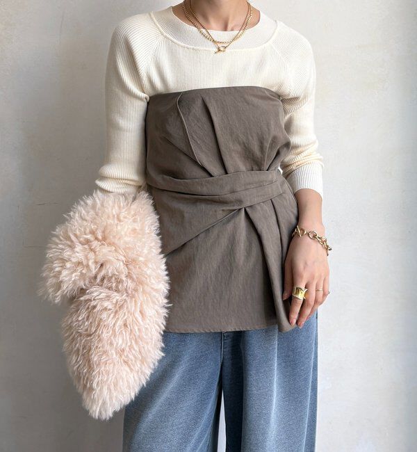  「ボートネックリブニット」|ニット・セーター|