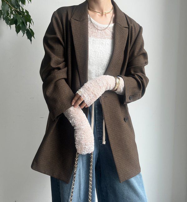  「レースロングスリーブトップス」|Tシャツ・カットソー|