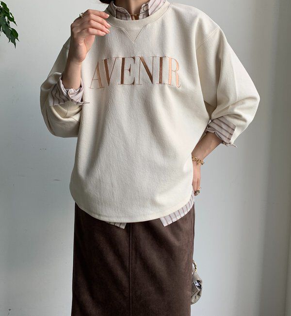  「セットアップラグランロゴ刺繍プルオーバー」|Tシャツ・カットソー|