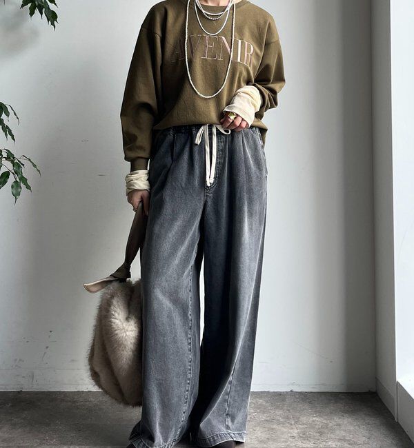  「セットアップラグランロゴ刺繍プルオーバー」|Tシャツ・カットソー|