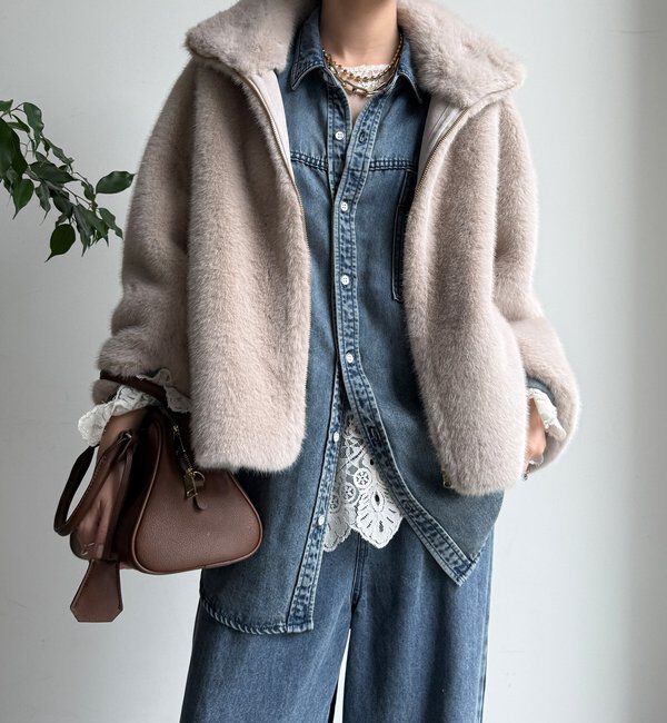  「フェイクファーリバーシブルコート」|その他|