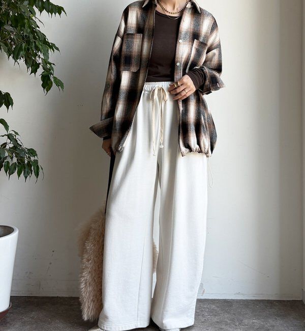  「起毛チェックドロストシャツ」|シャツ・ブラウス|