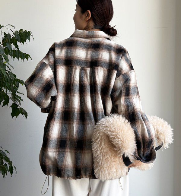  「起毛チェックドロストシャツ」|シャツ・ブラウス|