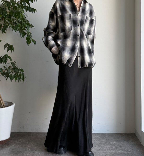  「起毛チェックドロストシャツ」|シャツ・ブラウス|