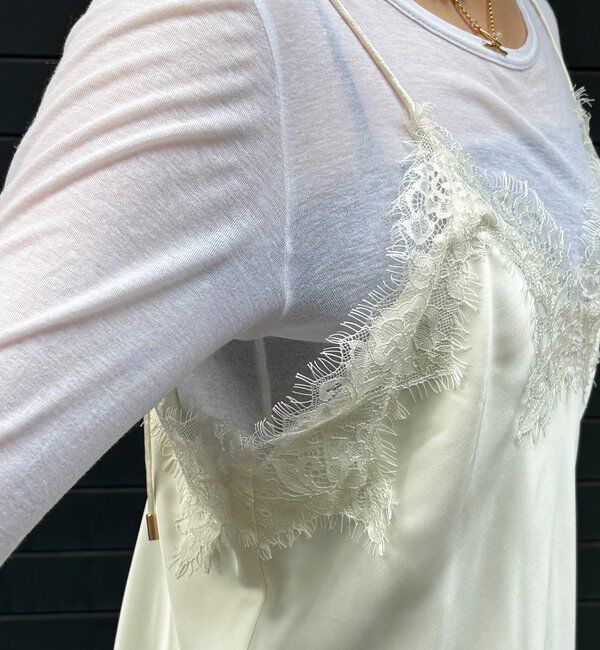  「アシメレースキャミ」|シャツ・ブラウス|