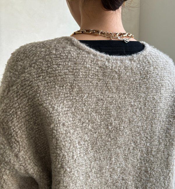  「ループヤーンニットジャケット」|カーディガン|