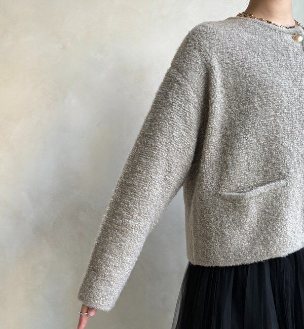  「ループヤーンニットジャケット」|カーディガン|