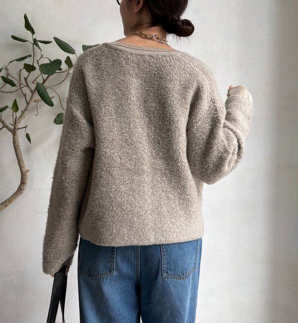  「ループヤーンニットジャケット」|カーディガン|