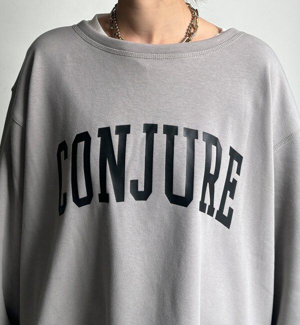  「前後ロゴプリント裏起毛プルオーバー」|Tシャツ・カットソー|