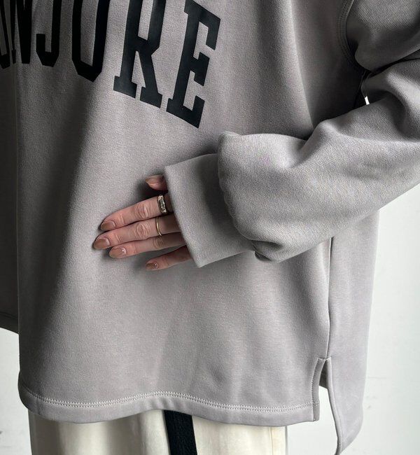  「前後ロゴプリント裏起毛プルオーバー」|Tシャツ・カットソー|