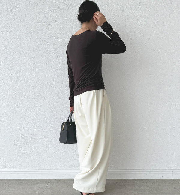  「【MYSELFbyRD（マイセルフバイリヴドロワ）】baseLongTee」|Tシャツ・カットソー|