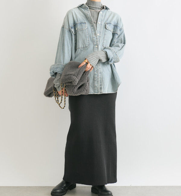  「【新色追加・リバイバル】シルクカシミヤリブニット」|ニット・セーター|