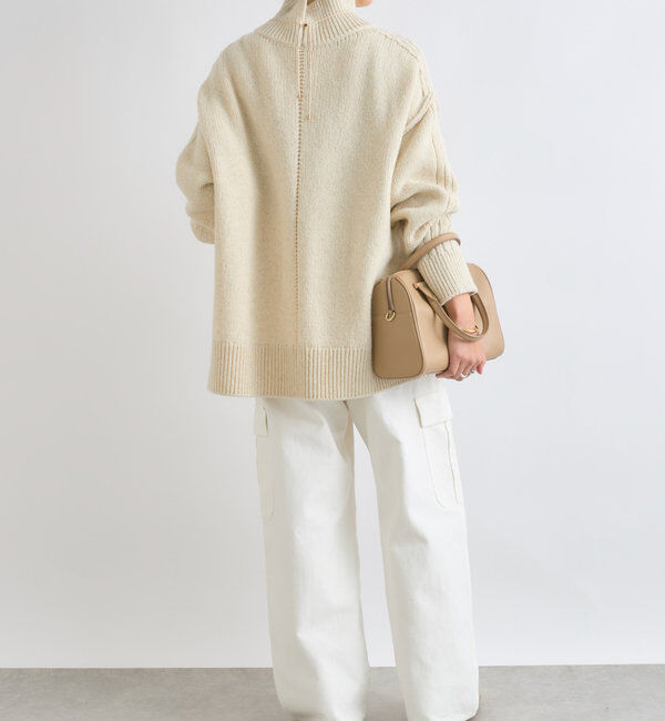  「【暖かな素材感/リバイバル】MIXヤーンタートルニット」|ニット・セーター|