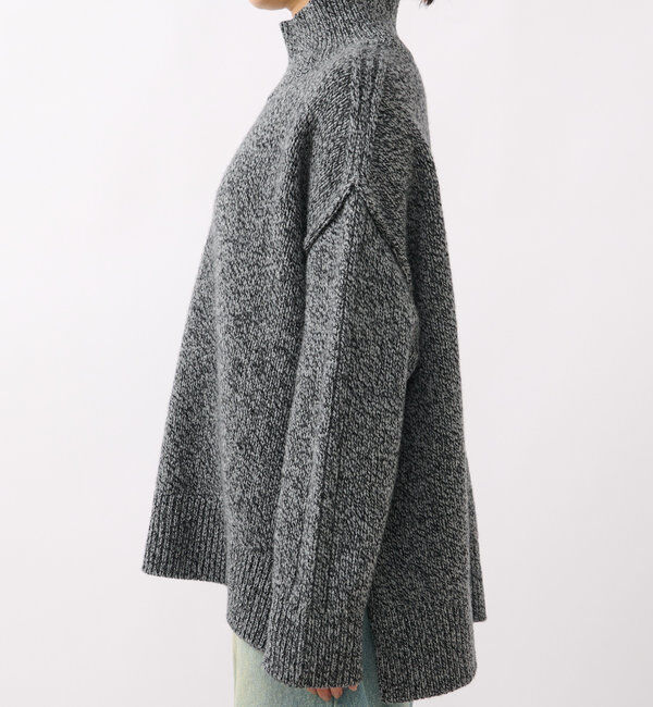  「【暖かな素材感/リバイバル】MIXヤーンタートルニット」|ニット・セーター|