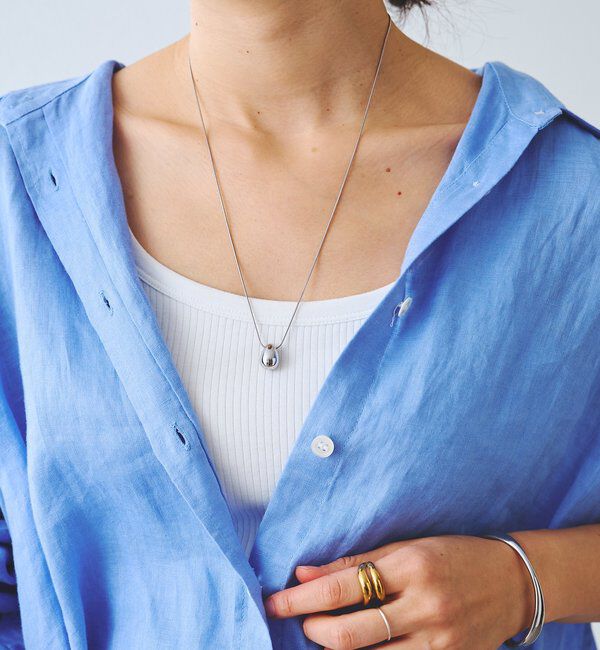  「【R.good(アールドットグッド)】エッグモチーフスライドネックレス」|リング|