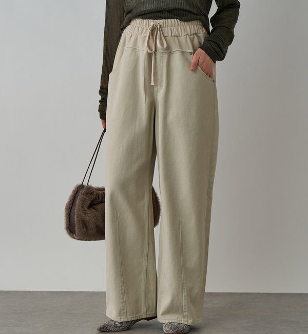  「【キャッチーなデザイン】スウェットドッキングデニム」|デニム|