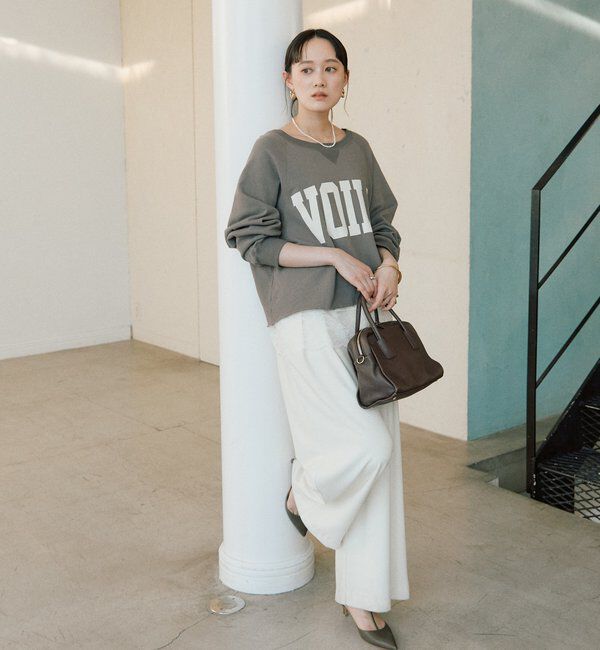  「【Yossshiiii企画】ワイドロゴカットオフスエット」|Tシャツ・カットソー|