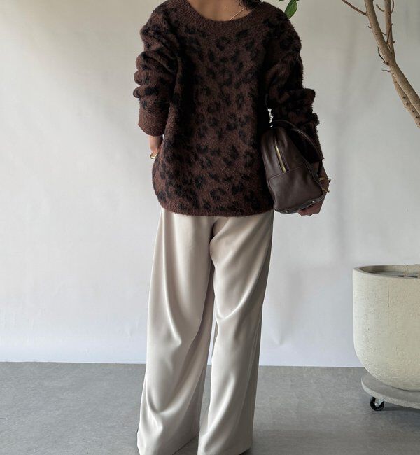  「レオパードシャギーニット」|ニット・セーター|