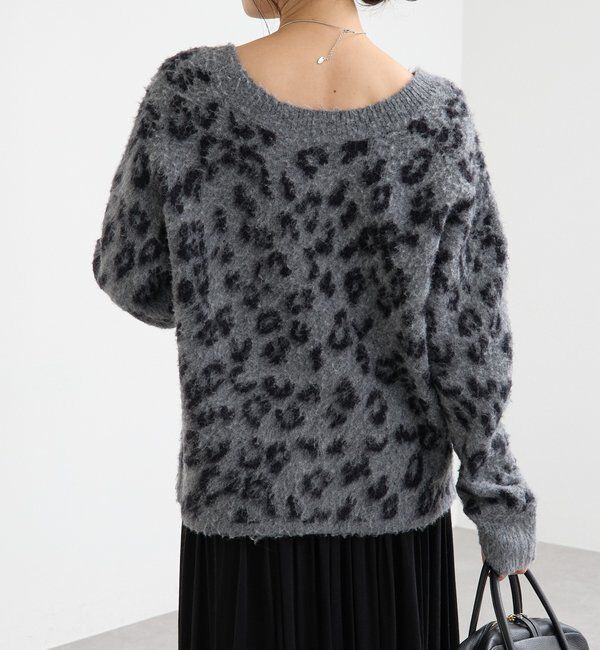  「レオパードシャギーニット」|ニット・セーター|