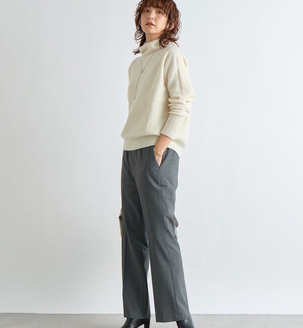  「【5色展開/万能トップス】ウール100NEWボトルネックニット」|ニット・セーター|