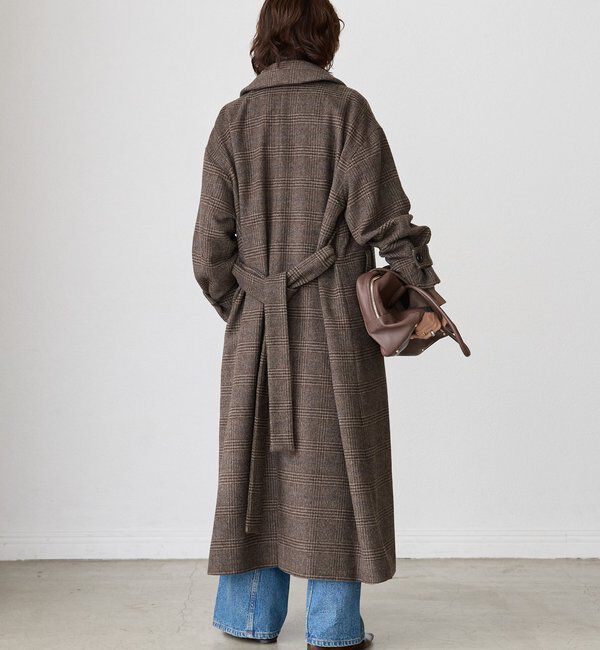  「【インフルエンサーSHIHO企画】チェックステンカラーコート」|その他|